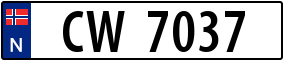 Trailer License Plate